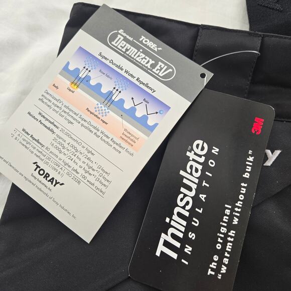 Killy Figro Mens Snow Pants Ski Bibs Black US40 French 50 Dermizax EV Thinsulate - Picture 5 of 12